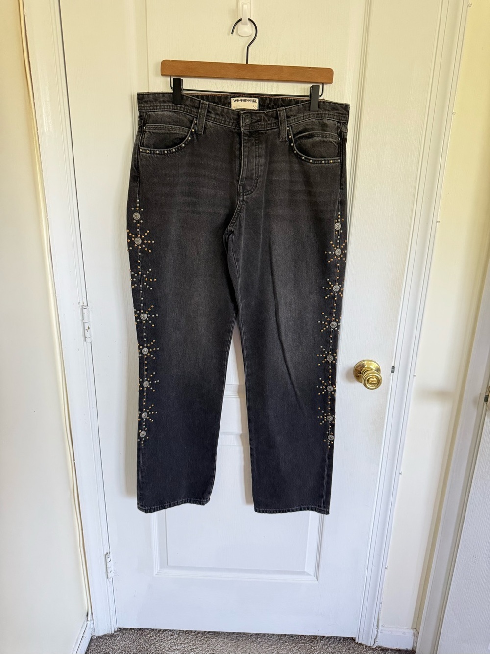 Free People Cooper Studded Boyfriend Jeans - Picture 3 of 7